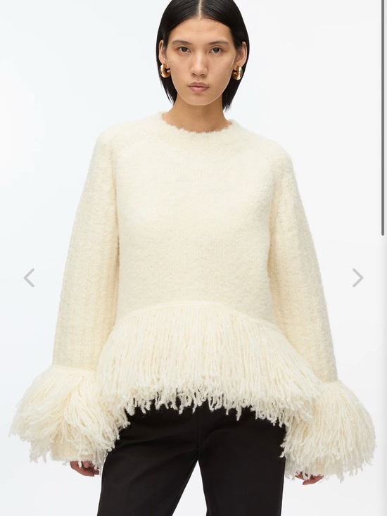 3.1 Phillip Lim Tops - 3.1 Phillip Lim Boucle Fringe Knit Crewneck